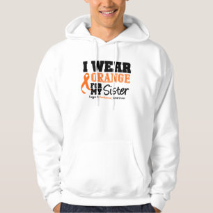 Leukaemia I Wear Orange For My Sister Hoodie
