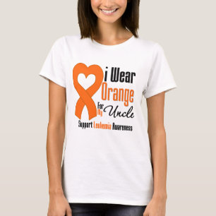 Leukaemia I Wear Orange For My Uncle T-Shirt