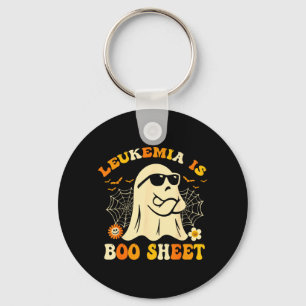 Leukaemia is Boo Sheet Retro Halloween Costume Men Key Ring