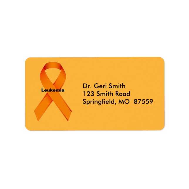 Leukaemia Label (Front)