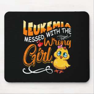 Leukaemia Messed With The Wrong Girl Chick Awarene Mouse Pad