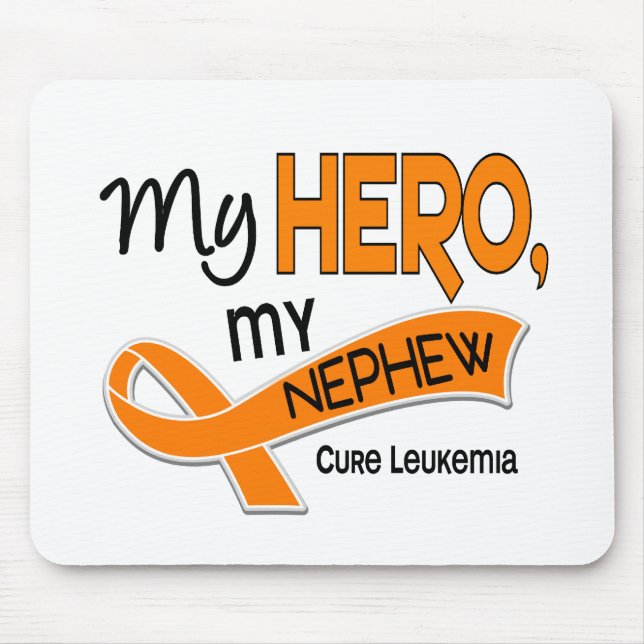 Leukaemia MY HERO MY NEPHEW 42 Mouse Pad (Front)