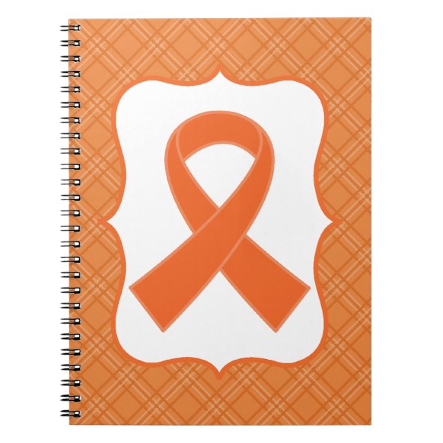 Leukaemia or Multiple Sclerosis Orange Ribbon Notebook (Front)