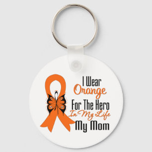 Leukaemia Orange Ribbon Hero My Mum Key Ring
