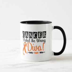 Leukaemia Picked The Wrong Diva v2 Mug