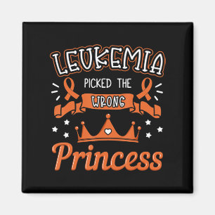 Leukaemia Picked The Wrong Princess Cancer Awarene Magnet