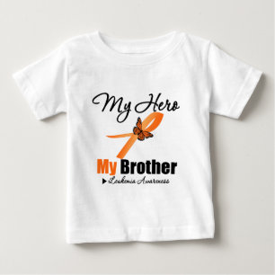 Leukaemia Ribbon My HERO My Brother Baby T-Shirt