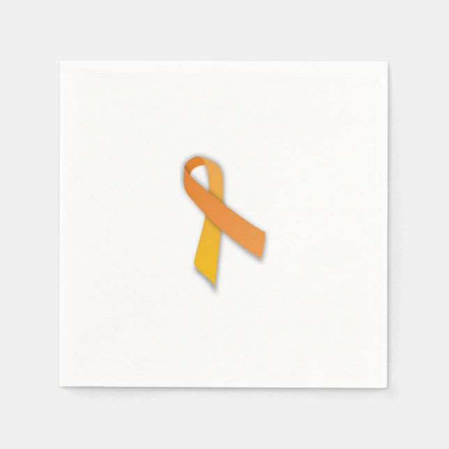 Leukaemia Ribbon Napkins (Front)