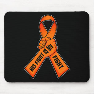 Leukaemia Ribbon Orange Awareness I Blood Cancer Mouse Pad