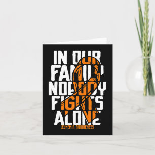 Leukaemia Support Blood Cancer Tee Family Leukaemi Card