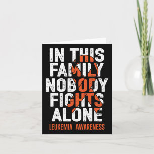 Leukaemia Support Squad Fighter Warrior Leukaemia Card