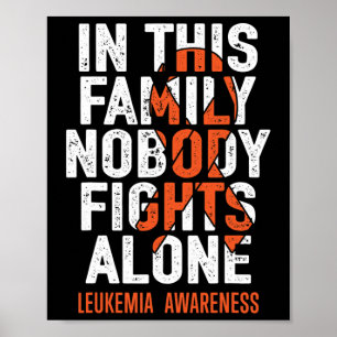Leukaemia Support Squad Fighter Warrior Leukaemia Poster