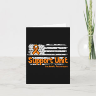 Leukaemia Support Unit Flag Blood Cancer Leukaemia Card