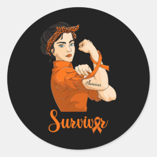 Leukaemia Survivor Classic Round Sticker