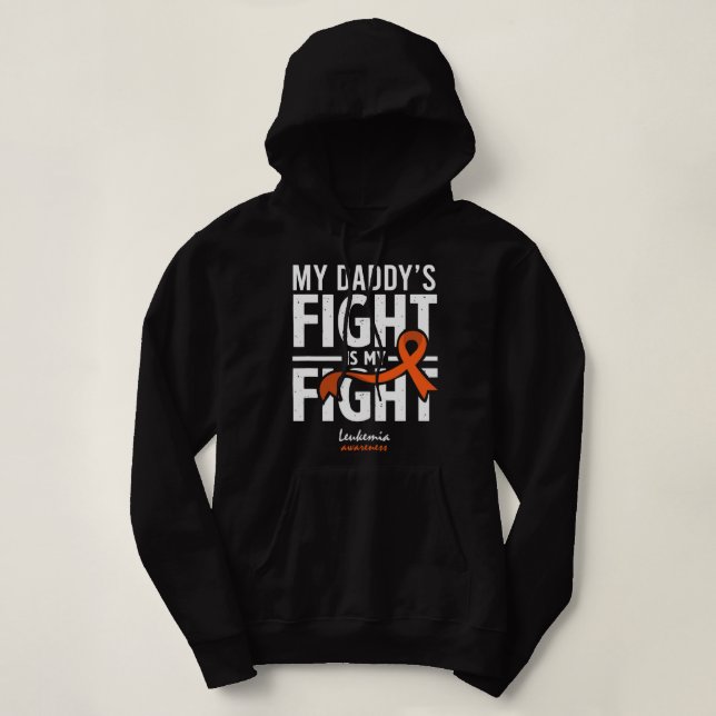 Leukaemia Survivor Daddy Blood Cancer Support Son  Hoodie (Design Front)