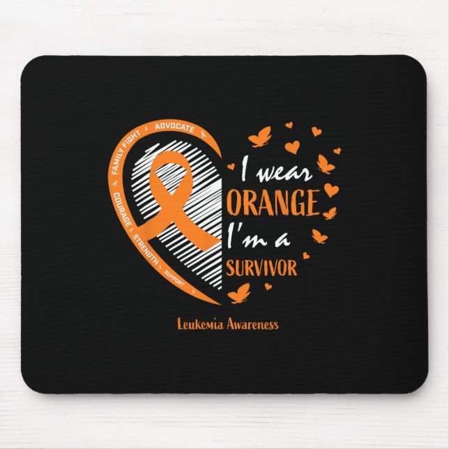 Leukaemia Survivor Gifts Women Men Kids Mum Sister Mouse Pad (Front)