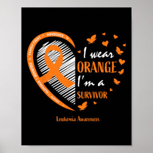 Leukaemia Survivor Gifts Women Men Kids Mum Sister Poster