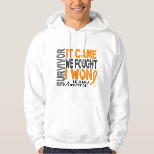 Leukaemia Survivor It Came We Fought I Won Hoodie
