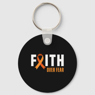 Leukaemia Warrior Faith Fear God Leukaemia Cancer Key Ring
