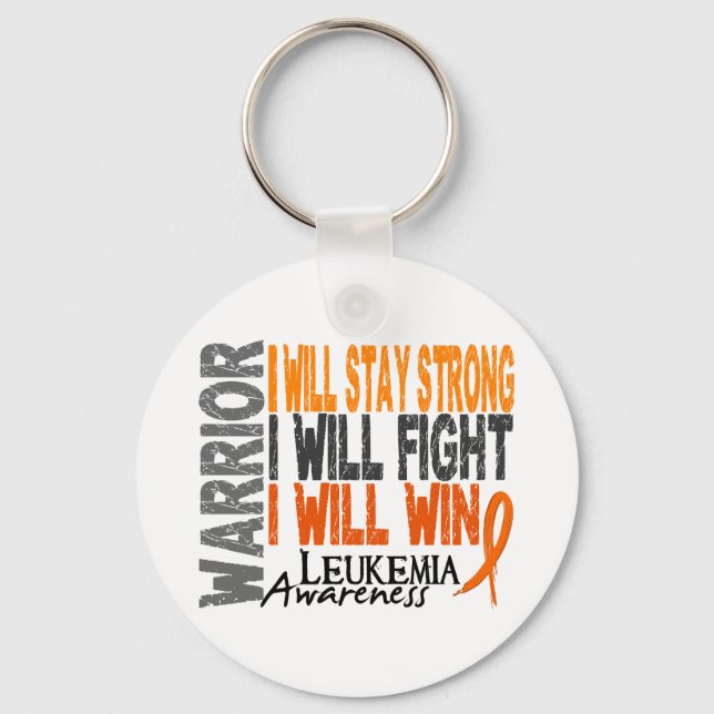 Leukaemia Warrior Key Ring (Front)