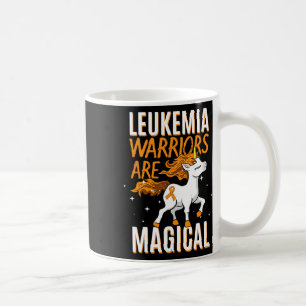 Leukaemia Warrior Magical Unicorn Orange Ribbon He Coffee Mug