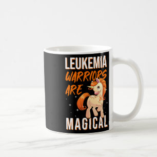Leukaemia Warrior Magical Unicorn Orange Ribbon He Coffee Mug