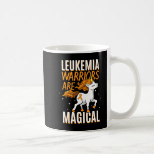 Leukaemia Warrior Magical Unicorn Orange Ribbon He Coffee Mug