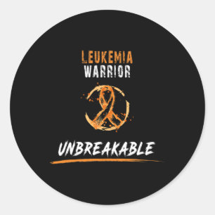 Leukaemia Warrior Shirt Leukaemia Awareness Classic Round Sticker