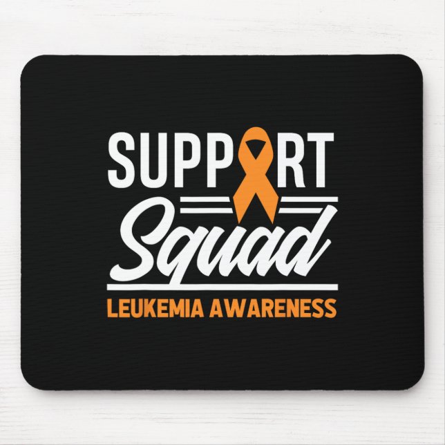 Leukaemia Warrior Support Squad Leukaemia Cancer A Mouse Pad (Front)
