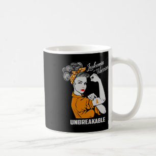 Leukaemia Warrior Unbreakable Awareness Gift Comfo Coffee Mug
