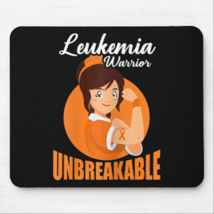 Leukaemia Warrior Unbreakable Blood Cancer Awarene Mouse Pad