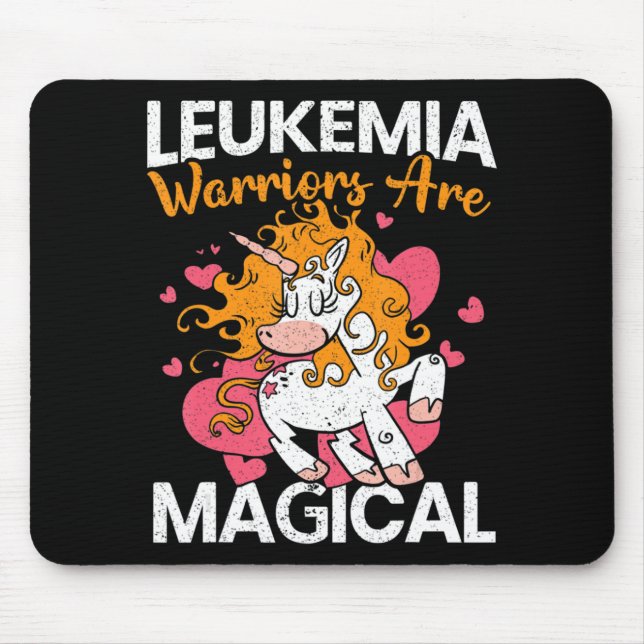 Leukaemia Warriors Are Magical Unicorn Leukaemia A Mouse Pad (Front)