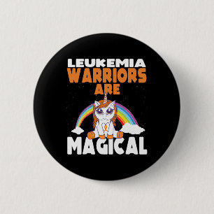 Leukemia Awareness Cute Magical Unicorn Blood Canc 6 Cm Round Badge