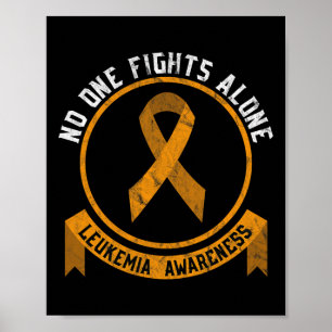 Leukemia Awareness Fight The Stigma Blood Cancer  Poster