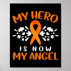 Leukemia Awareness I Wear Orange For Someone Butte Poster
