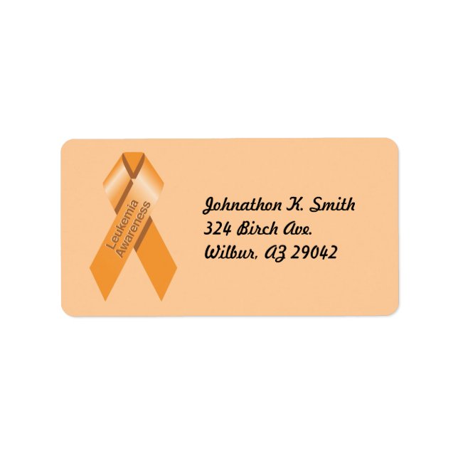 Leukemia Awareness Label (Front)