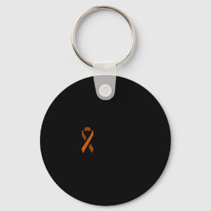 Leukemia Awareness Month Fight Orange Ribbon Blood Key Ring
