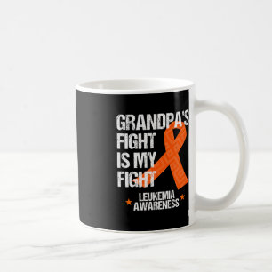 Leukemia Awareness Month Grandpa Fight Orange Ribb Coffee Mug