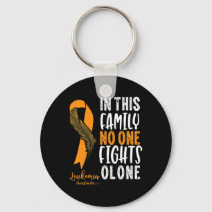 Leukemia Awareness  Orange Ribbon Cancer Survivor  Key Ring