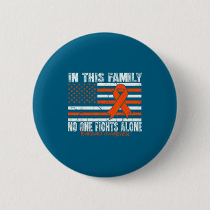 Leukemia Awareness Orange Ribbon Flag Usa Leukemia 6 Cm Round Badge