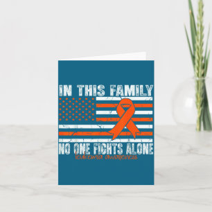 Leukemia Awareness Orange Ribbon Flag Usa Leukemia Card