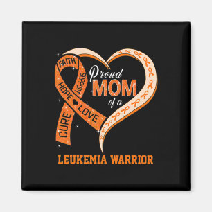 Leukemia Awareness Proud Mom Of A Leukemia Warrior Magnet