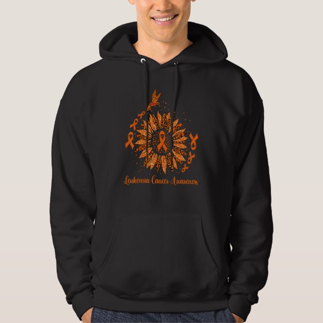 LEUKEMIA Awareness Sunflower Hoodie (Front)