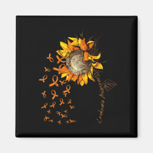 LEUKEMIA Awareness Sunflower Magnet