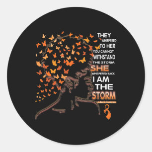 Leukemia Black Women Awareness  Classic Round Sticker