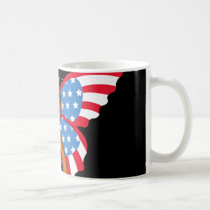 Leukemia Blood Cancer USA American Flag Independen Coffee Mug