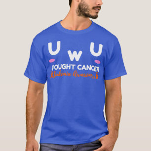Leukemia Cancer Awareness I Fought Cancer UwU Gift T-Shirt