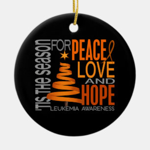 Leukemia Christmas 1 Ornaments