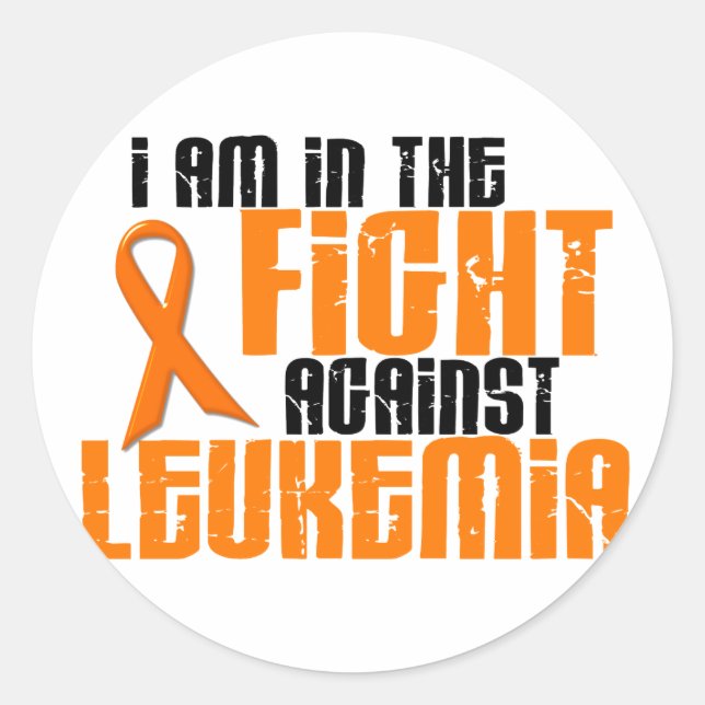 LEUKEMIA In The Fight 1 Classic Round Sticker (Front)