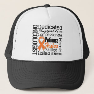 Leukemia Oncologist Collage Trucker Hat